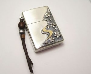 霞桜Zippo　SILVER９２５　試作