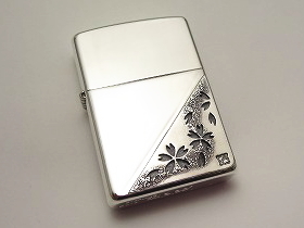 オーダーメイド　霞桜シルバーZippo