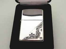 オーダーメイド　霞桜シルバーZippo