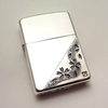 オーダーメイド　シルバーZippo 霞桜デザイン